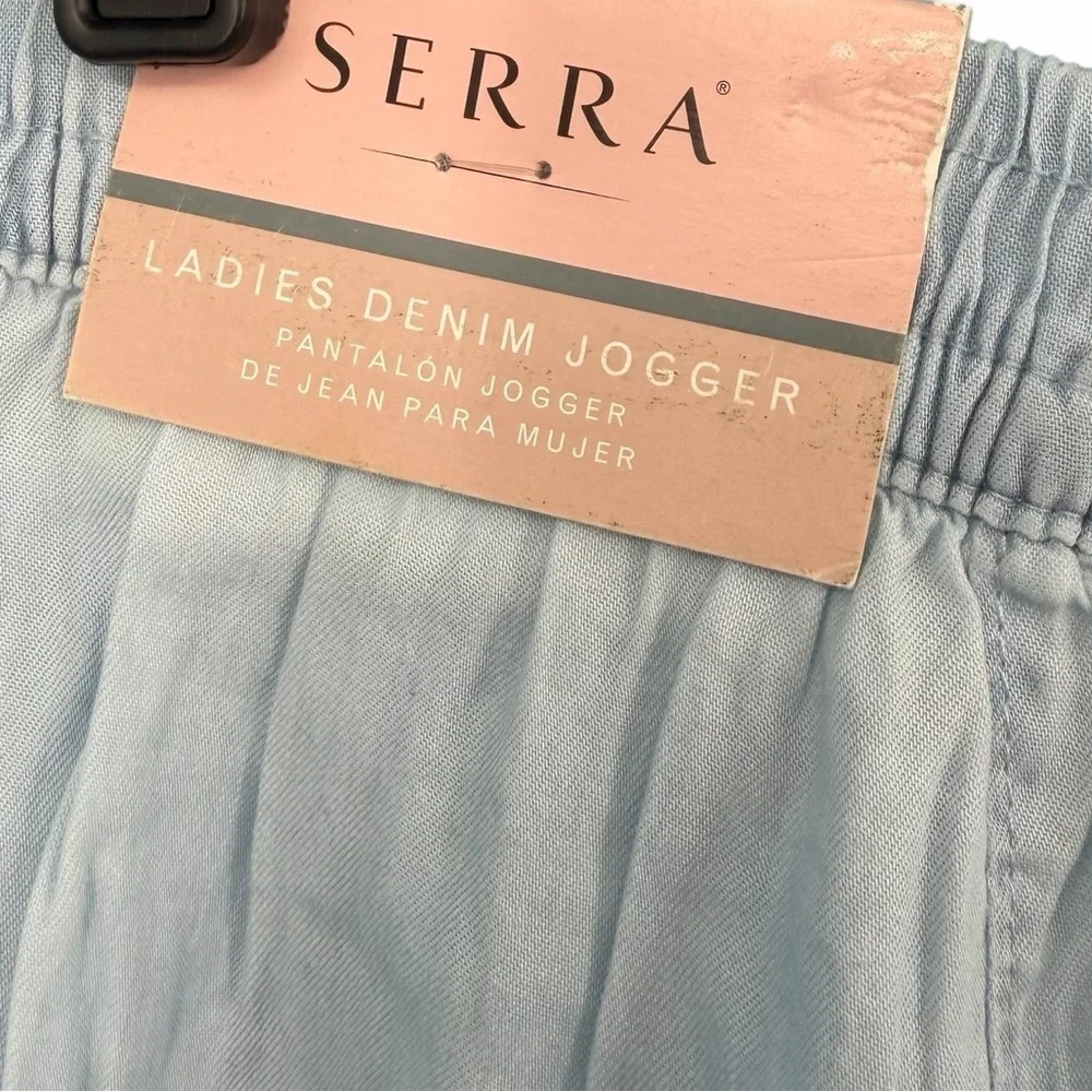Serra Joggers Womens L 100%Lyocell Pullon Elastic Waist Pockets Lightweight